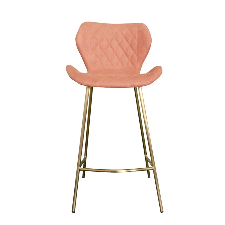 Sedia da bar con rivestimento in tessuto nordico