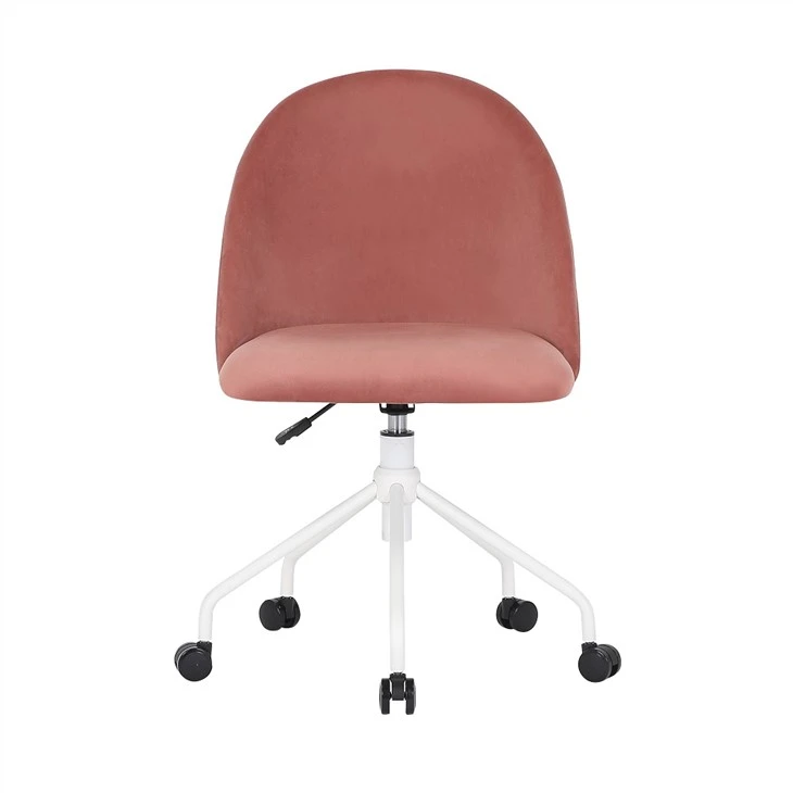 Sedia da ufficio girevole in stile Morden con rivestimento in tessuto di velluto