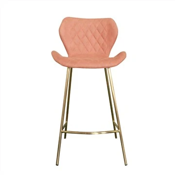 Sedia da bar con rivestimento in tessuto nordico