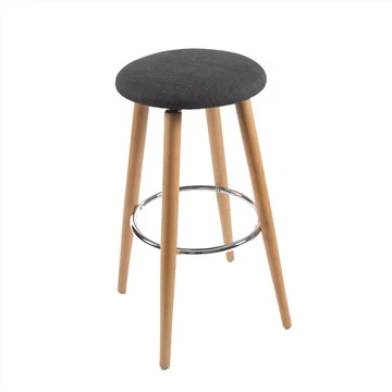 Sgabello da bar con rivestimento in tessuto