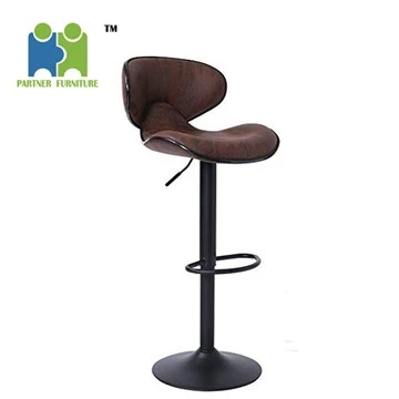 Sgabello per sedia da bar in tessuto con gambe in metallo