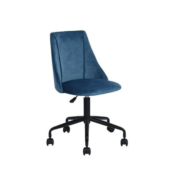 Sedia da ufficio ergonomica girevole in velluto
