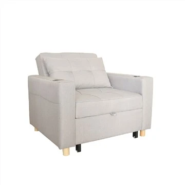 Poltrona letto trasformabile in lino