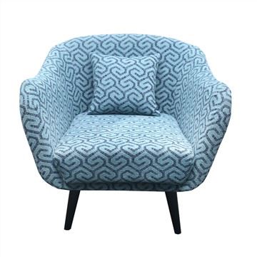 Poltroncina moderna in tessuto
