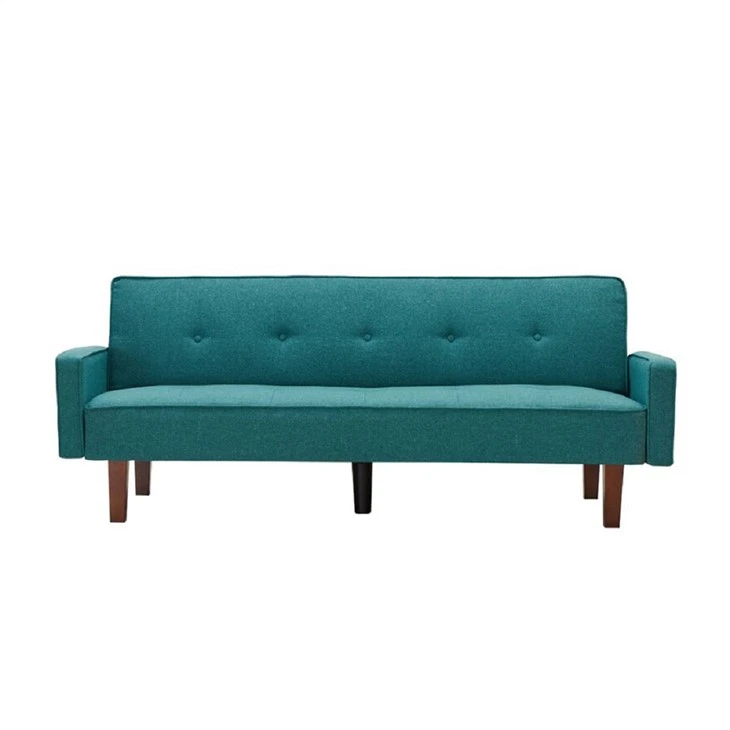 Divano letto imbottito futon capitonné