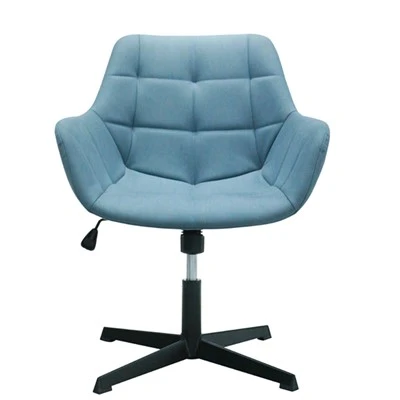 Sedia da ufficio per casa con rivestimento in tessuto di velluto ad altezza regolabile