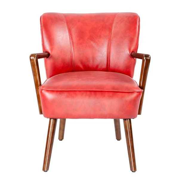 Wooden Accent Chair Leisure Reading Armchair PRAPIROON-P