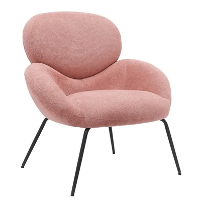 Sedia in tessuto con gambe in acciaio